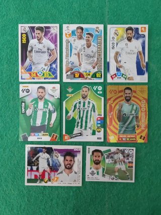 Lote de cartas de fútbol de Isco Panini