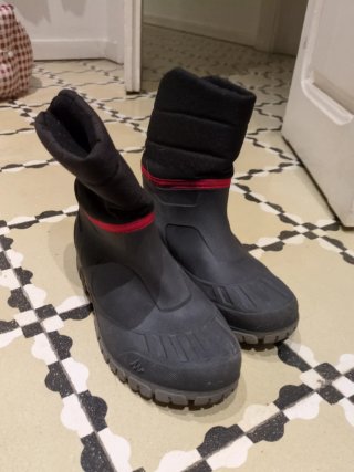 Botas de nieve Quechua negras talla 38-39