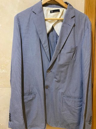 Americana HE by Mango Azul de Algodón