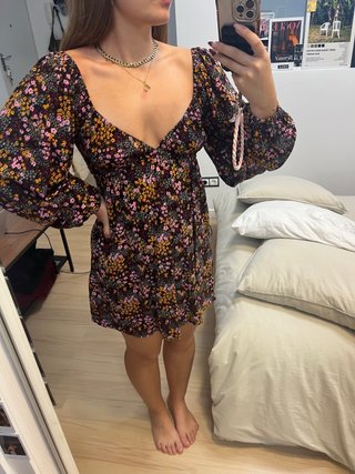 Vestido Corto Estampado Floral