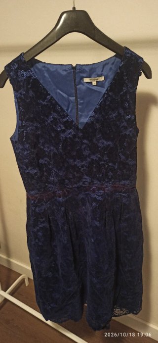 Vestido de fiesta azul El Corte Inglés
