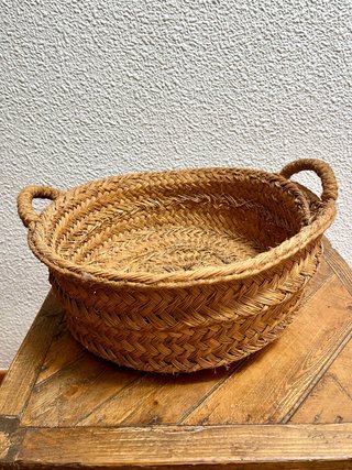 Capazo de esparto artesanal