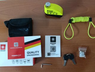 Candado de Disco con Alarma KRASER WA6Y