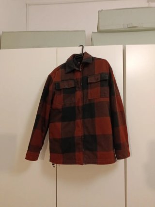 Chaqueta de Cuadros Marrón y Negro