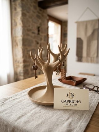 Colgador de llaves con forma de cornamenta