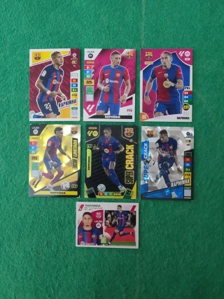 Lote cartas Panini Raphinha FC Barcelona