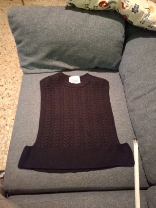 Chaleco de punto negro COS Unisex