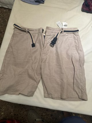 Pantalón corto Springfield beige