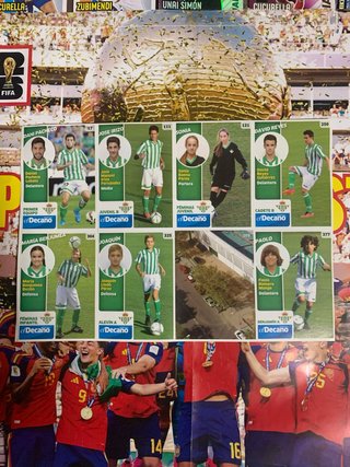 Lámina de Cromos BETISBOOK.
