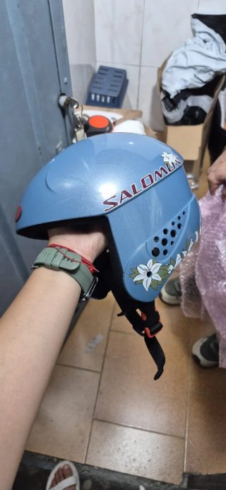 Casco de esquí Salomon azul