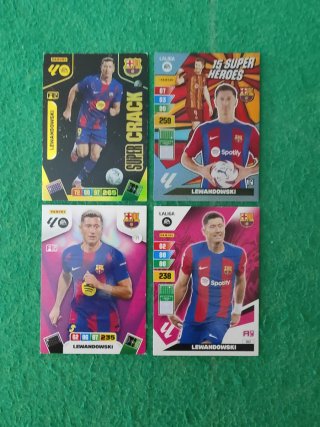 Lote Cartas Lewandowski Panini FC Barcelona