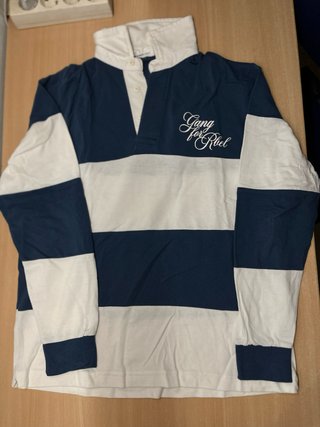 Polo Rugby Springfield Rayas Azul y Blanco