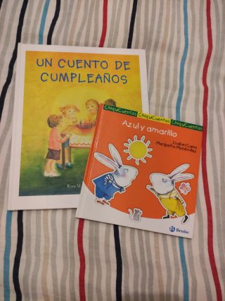Un cuento de cumpleaños y Azul y amarillo