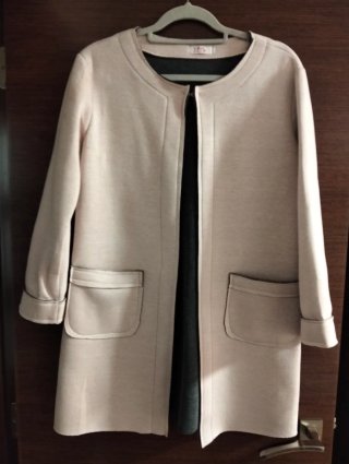 Chaqueta de punto beige