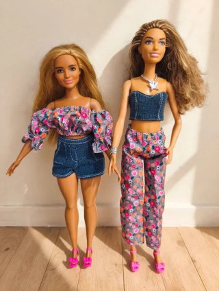 Pack 2 Muñecas Barbie Fashionistas