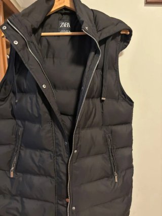 Chaleco acolchado Zara negro