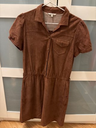 Vestido de piel Massimo Dutti