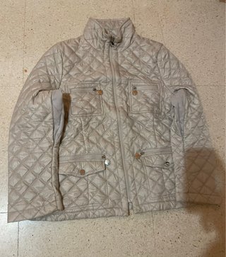 Chaqueta Acolchada Beige