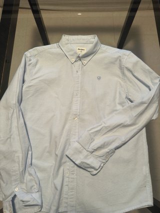 Camisa Alvaro Moreno Celeste y Blanca. Talla 13-14