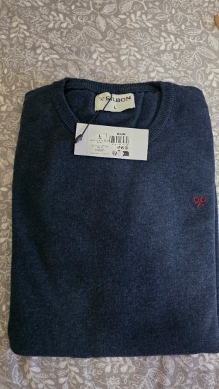 Jersey Silbon Azul Talla L