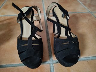 Zapatos de fiesta negros, talla 39