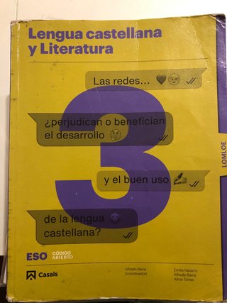 Lengua Castellana y Literatura, 3 ESO, Código a...