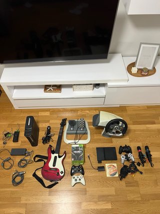 Lote Xbox 360+PS2 slim+Mandos, Juegos y Accesorios