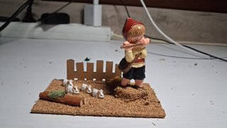 Figura de Belén Puig - Pastor con ovejas