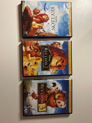 Trilogía El Rey León en DVD