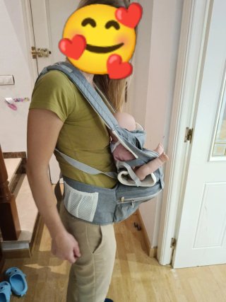 Portabebés Ergonómico Gris