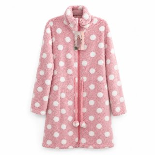 Bata Coralina Estampada Rosa y Blanca