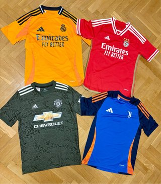 Lote 4 Camisetas Infantiles Adidas, originales.