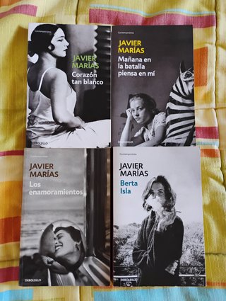 4 Libros de Javier Marías a 5€ cada uno