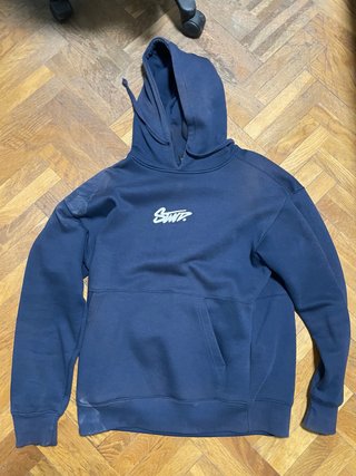 Sudadera Bershka Azul con Capucha