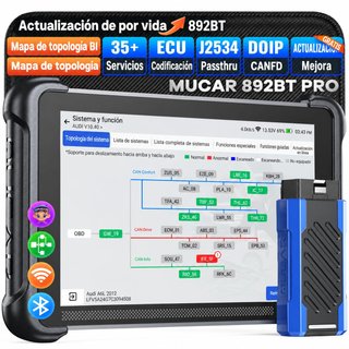 MUCAR 892BT Pro Escáner OBD2 - Mapeo de Topología