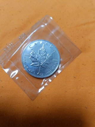 Moneda de Plata 1 Onza Canadá Maple Leaf