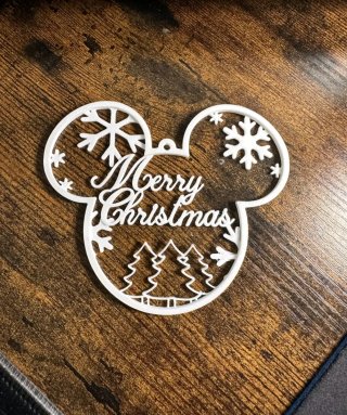 Adorno Navideño Mickey Mouse 3D