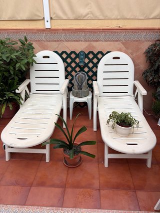 2 Hamacas de Jardín Blancas