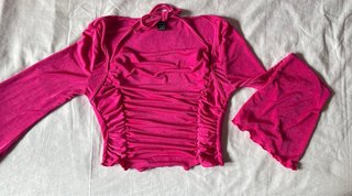 Top halter con mangas Shein