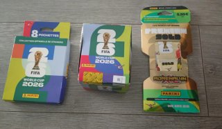 Lote 3 Productos de cromos  Panini FIFA World Cup