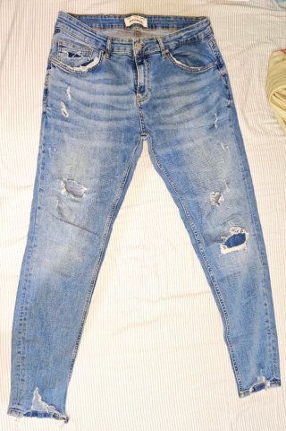 Vaqueros Pull&Bear azul cielo washed