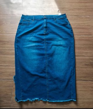 Falda Midi Vaquera Denim
