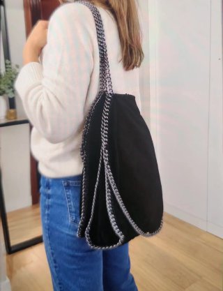Bolso de Hombro Estilo Boho Negro