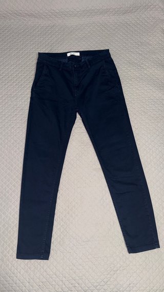 Pantalón chino Celopman slim azul marino T.44