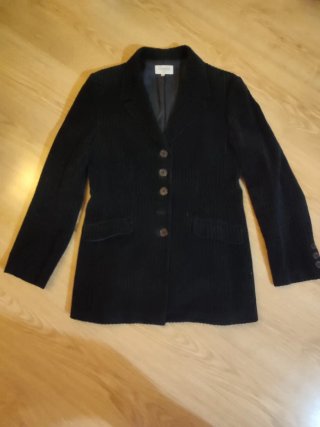 Chaqueta de pana negra Cortefiel