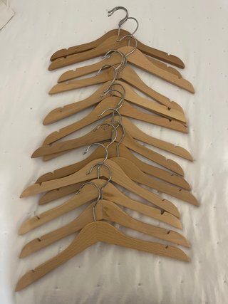 Set de 15 Perchas de Madera para Niños