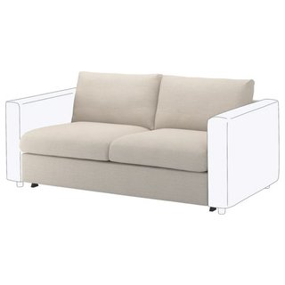 Fodera VIMLE per divano letto 2 posti Gunnared beige