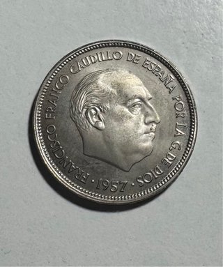 Moneda 25 Pesetas 1957 Estrella 74