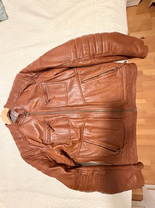 Chaqueta de Piel Marrón
