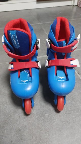Patines Oxelo Azules y Rojos